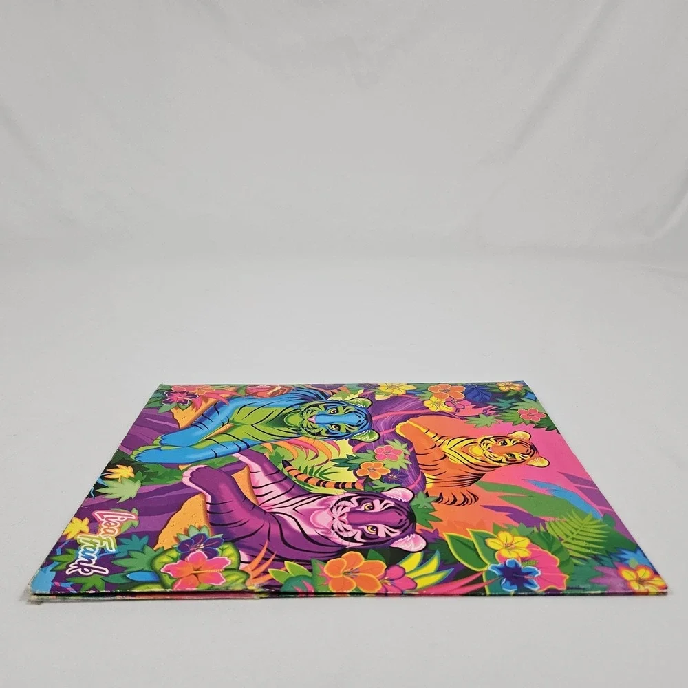Vintage Lisa Frank Aloha Tigers 3 Ring Binder Folder Stuart Hall 90s